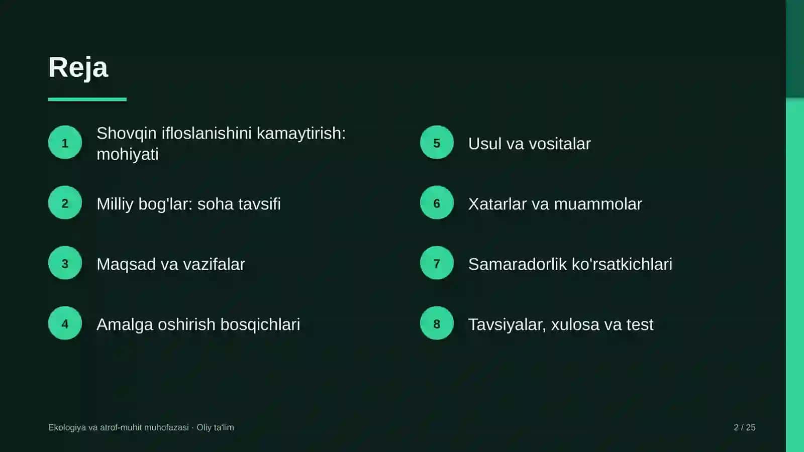milliy bog'larda shovqin ifloslanishini kamaytirish 2280 2