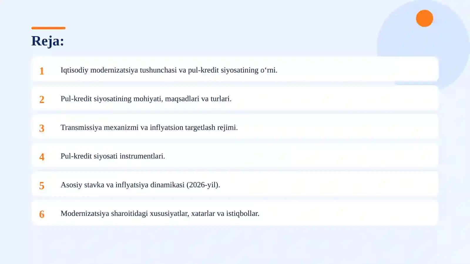 Iqtisodiy modernizatsiya sharoitida pul-kredit siyosatining xususiyatlari 2