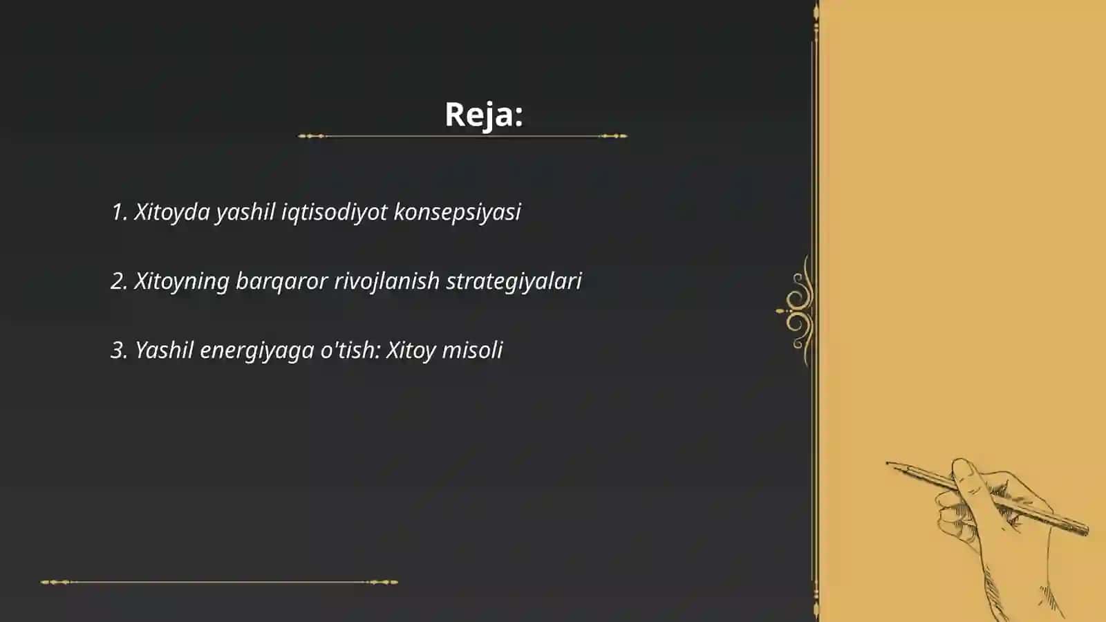 Yashil iqtisodiyotga oʻtishning Xitoy tajribasi 2