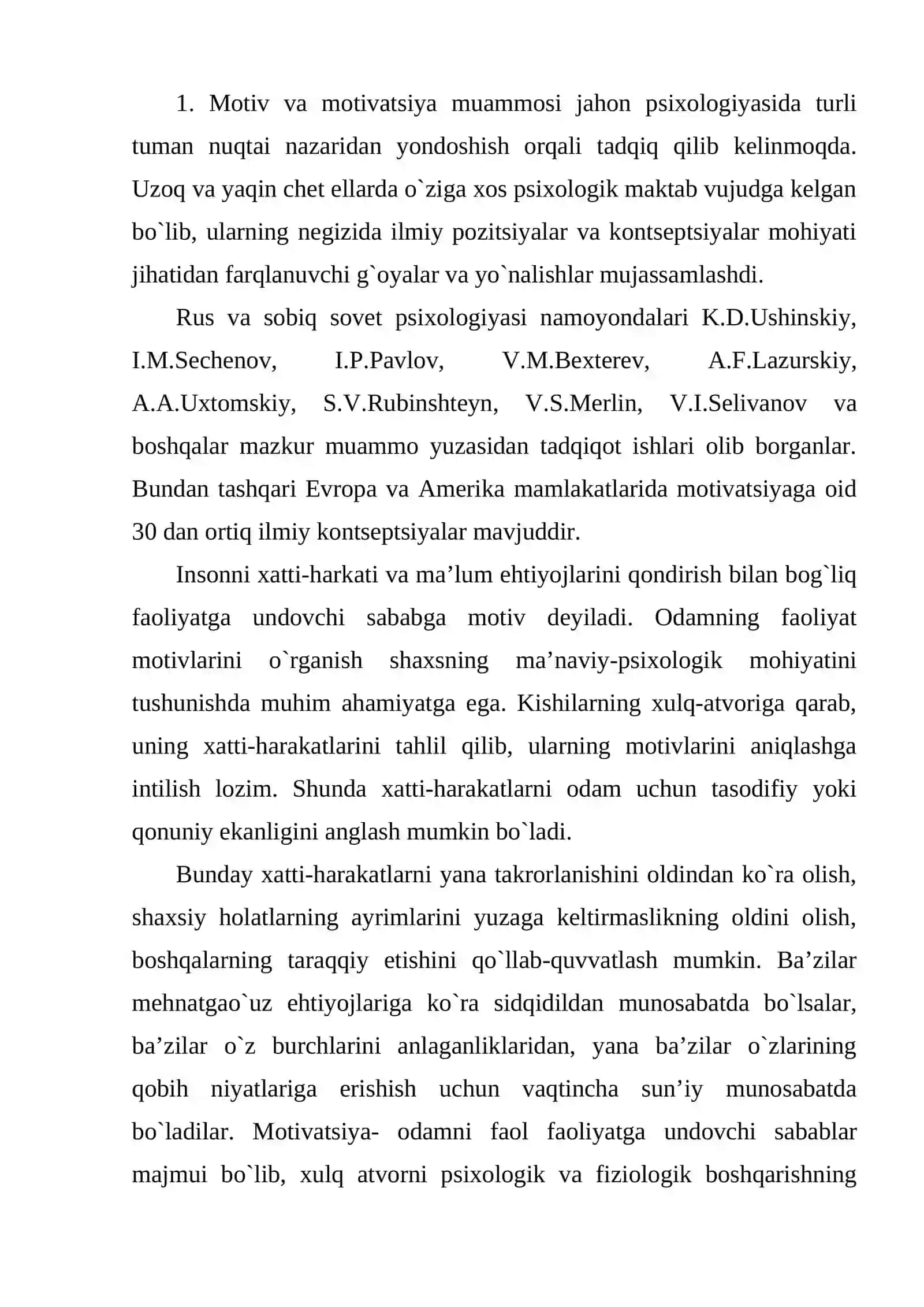 Motivatsiya va emotsiya psixologiyasi 2