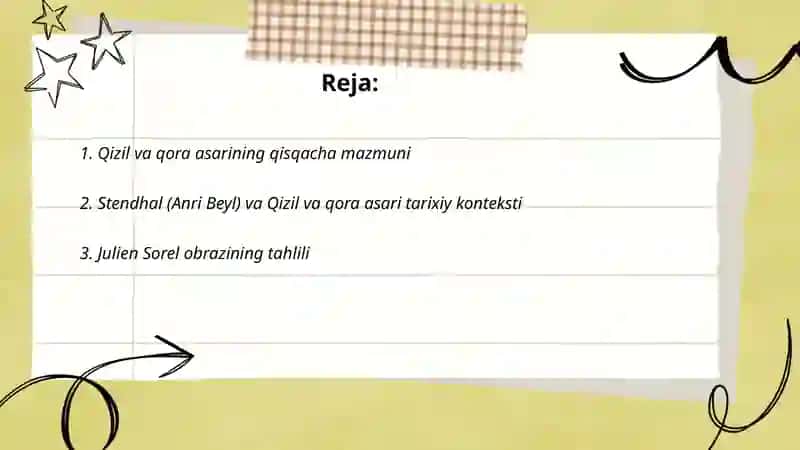 Qizil va qora asari 2