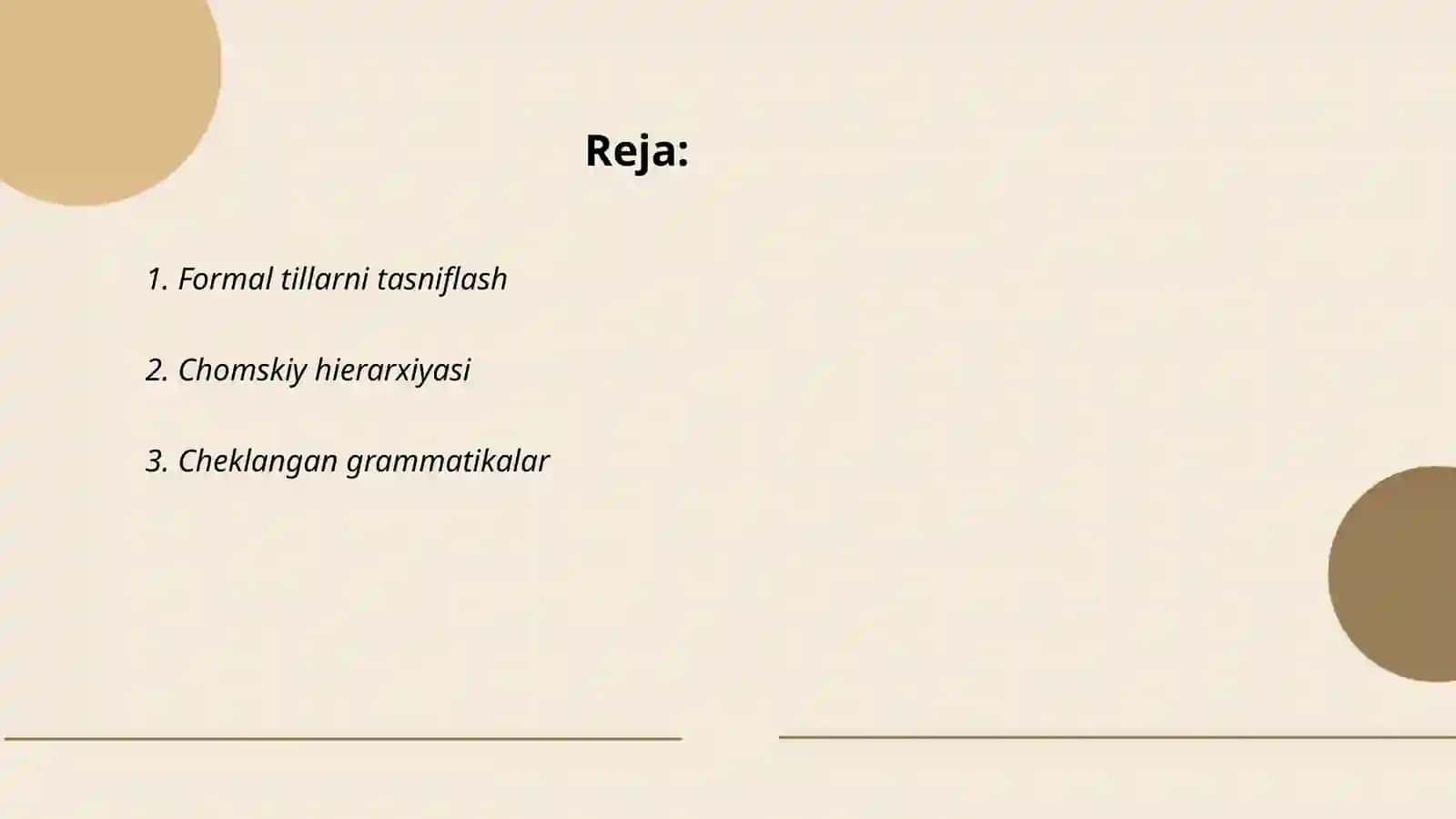 Formal til nazariyasi (Chomskiy ta'limoti) 2