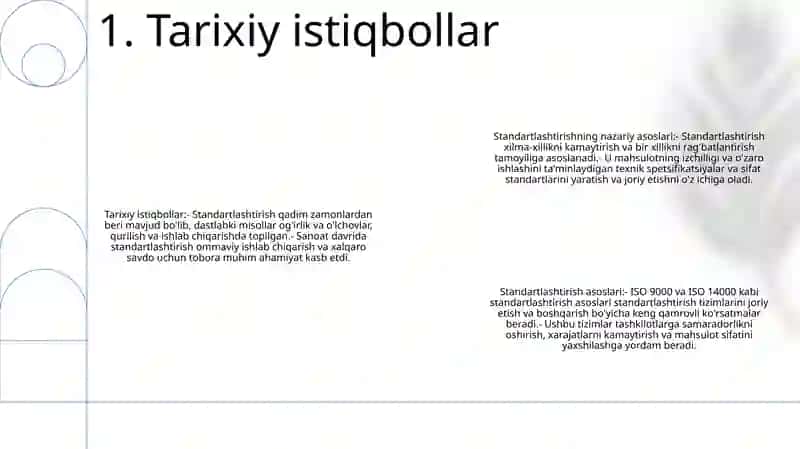 Standartlashtirishning Nazariy Asoslari 2