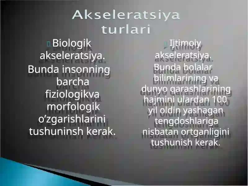 AKSELERATSIYA 2