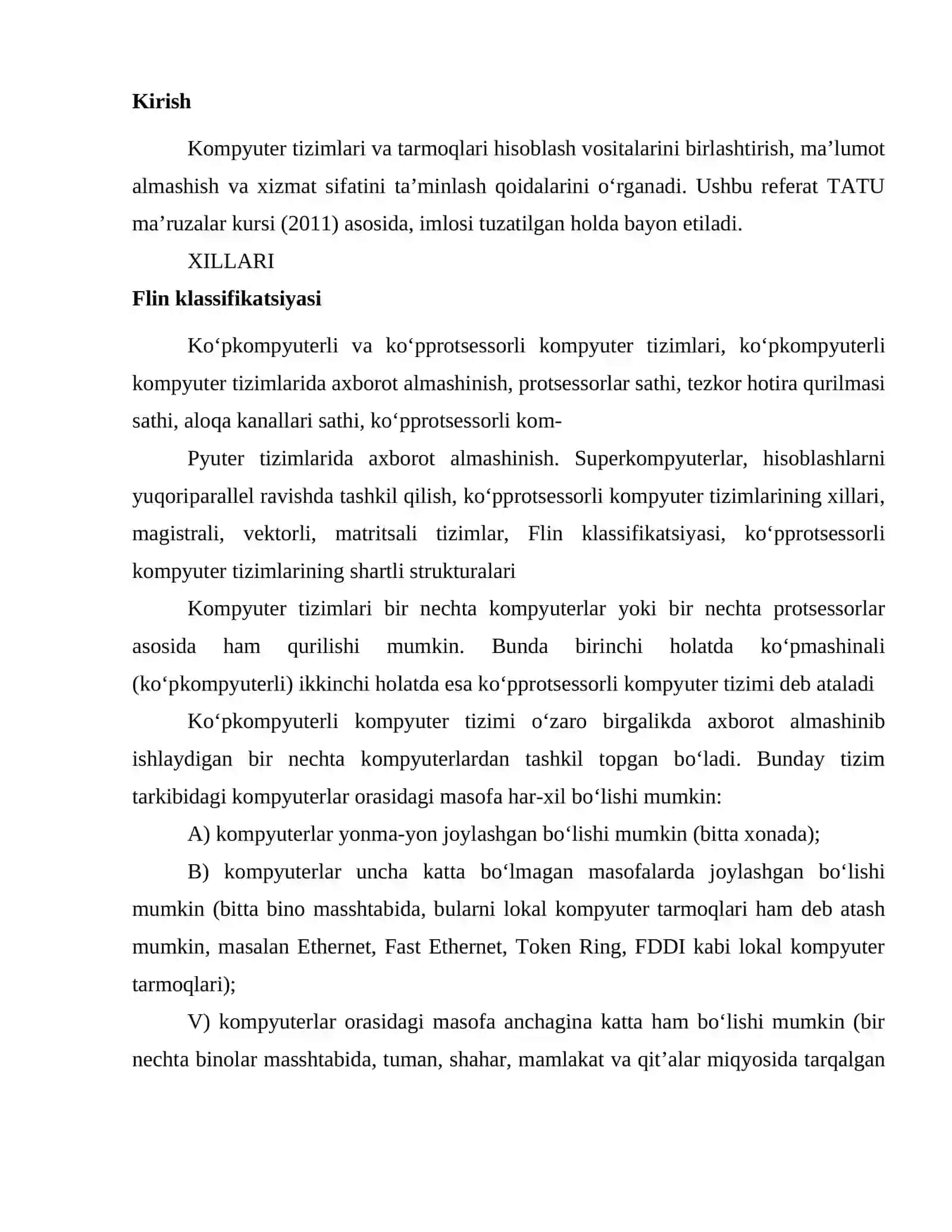 Kompyuter tizimlari va tarmoqlari hisoblash vositalari 2