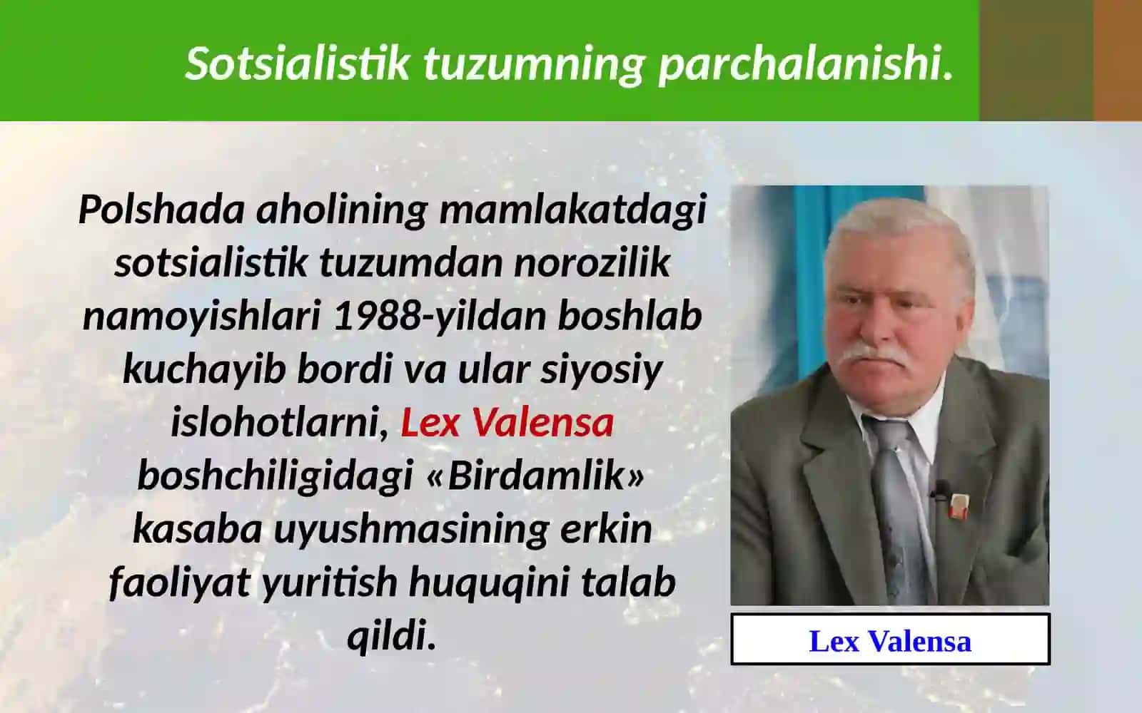 Sharqiy yevropa mamlakatlarida demokratik inqiloblar va sotsialistik lagerning parchalanishi 2