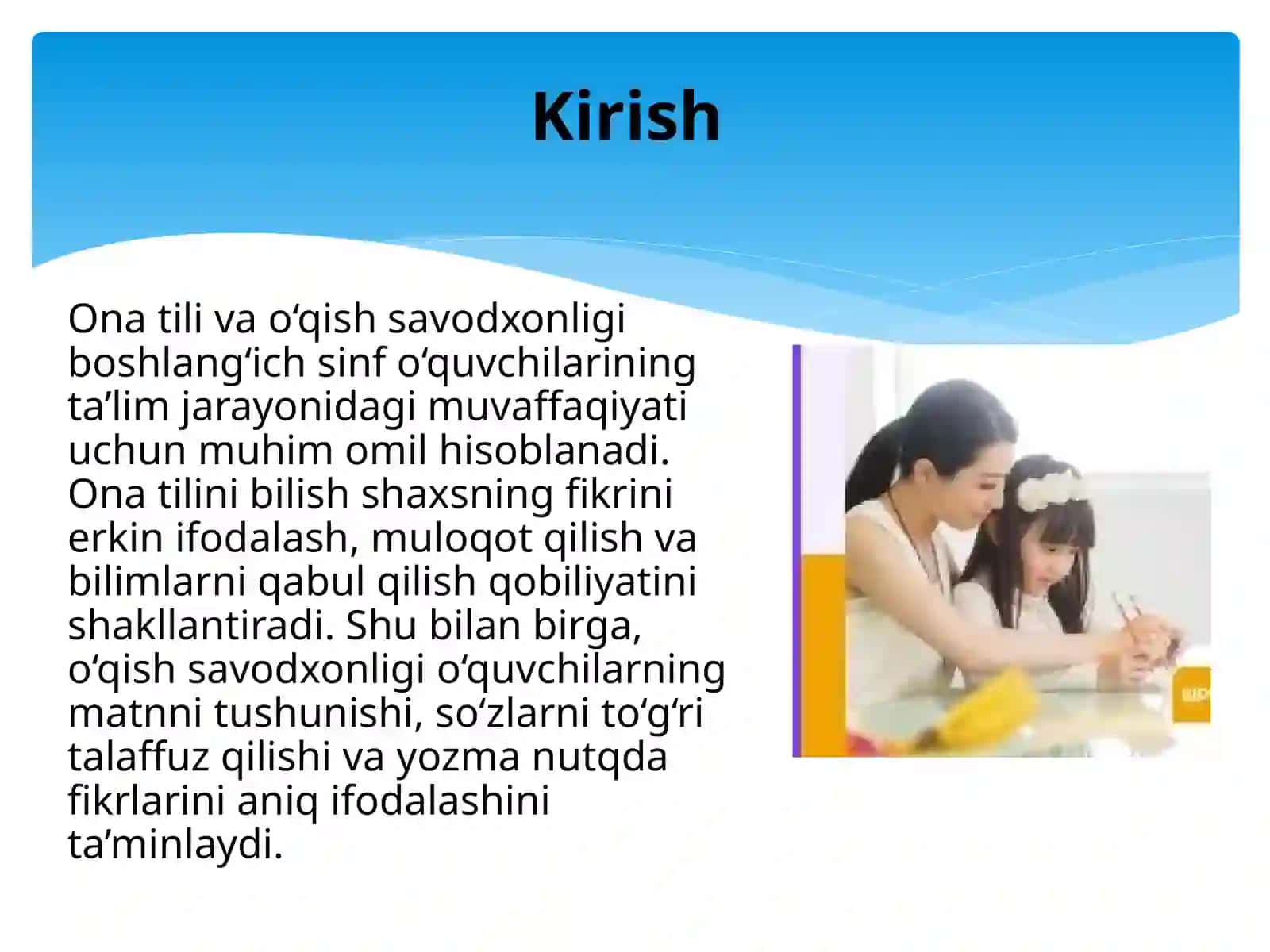 Boshlang'ich sinf o'quvchilarining ona tili va o'qish savodxonliligidan bilimini tekshirish usullari 2