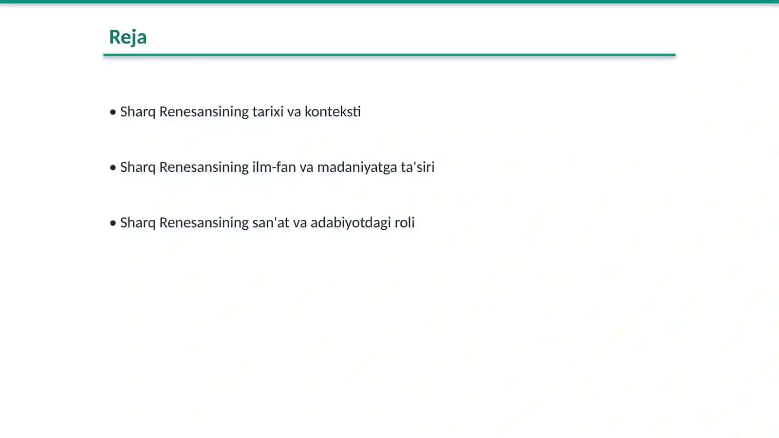 Sharq Renesansining jahon silvizatsiyasi taraqqiyotidagi o'rni 2