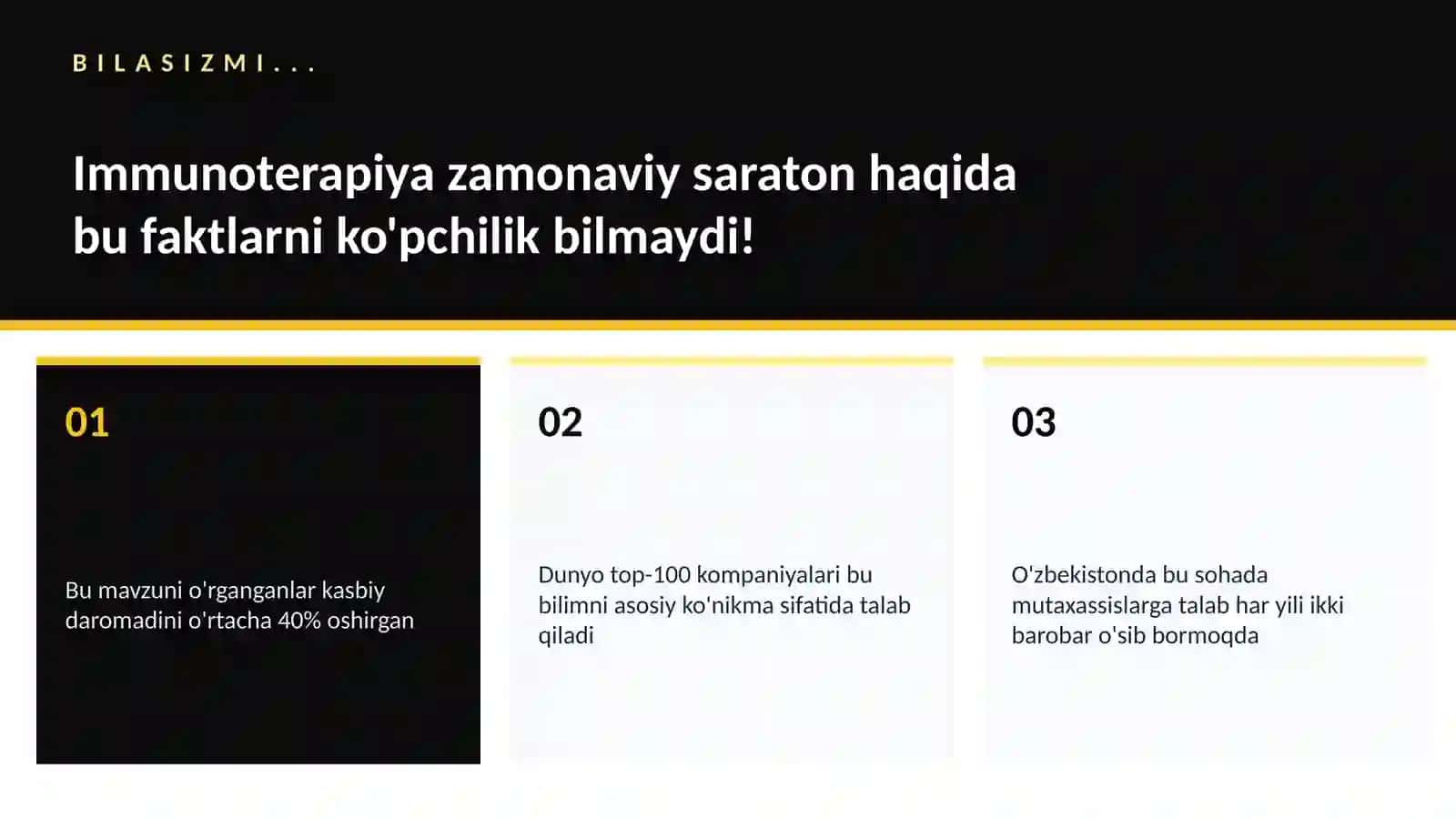 Immunoterapiya zamonaviy saraton 2