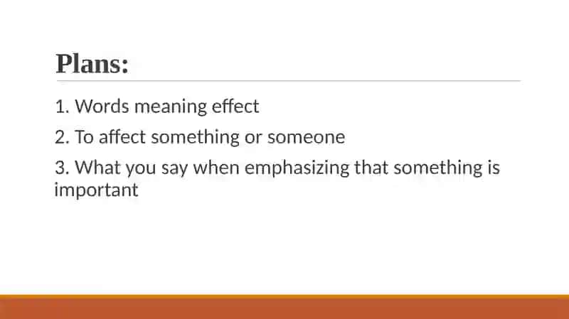 Effects and Emphasizing 2