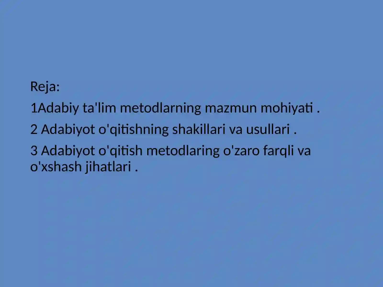 Q.Yo'ldoshevning ADABIYOT O'QITISHNING ILMIY NAZARIY ASOSLARI“ Kitobi bilan tanishish 2