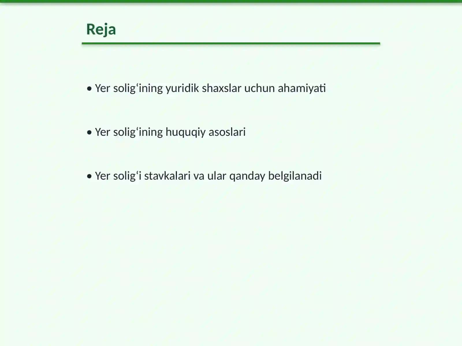 Yer solig‘ining yuridik shaxslar uchun ahamiyati 2