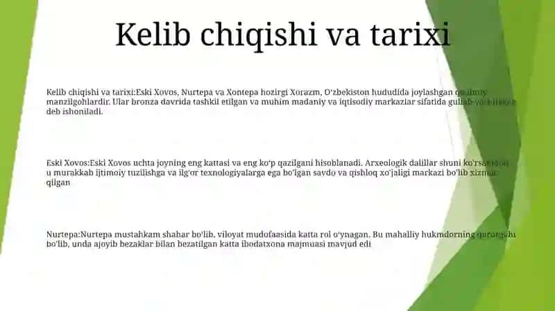 Eski Xovos, Nurtepa, Xontepa 2