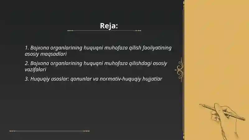 Bojxona organlarining huquqni muhofaza qilish faoliyatidagi maqsad va vazifalati 2