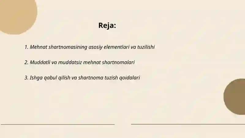 Mehnat shartnomasi 2