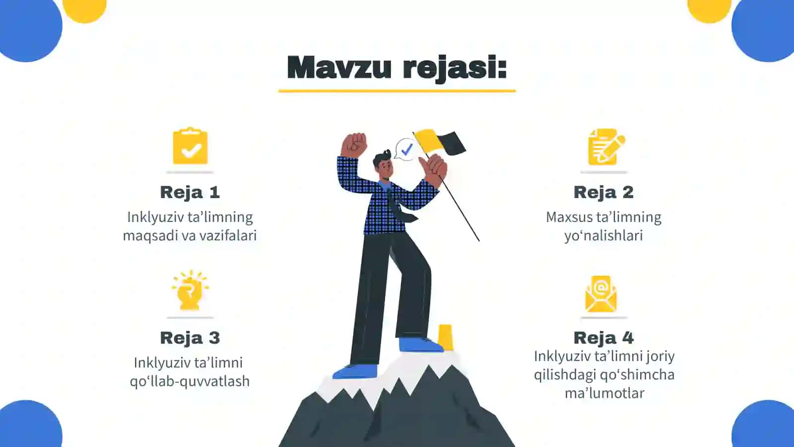 Inklyuziv ta’limning maqsadi va vazifalari. 2