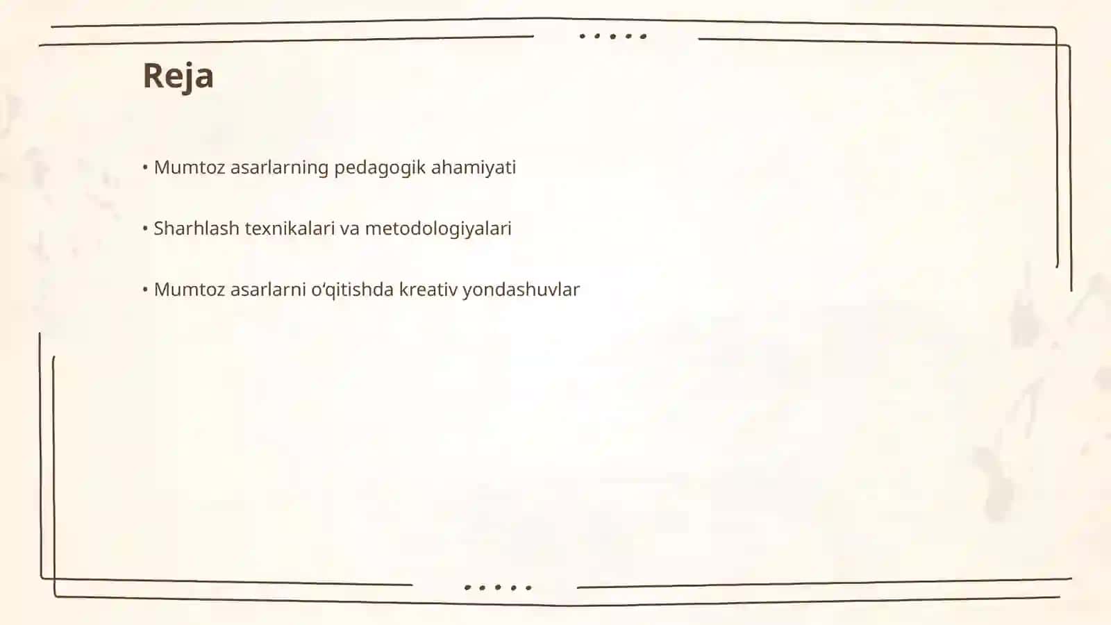 Mumtoz asarlarni sharhlab o‘qitish texnikasi 2