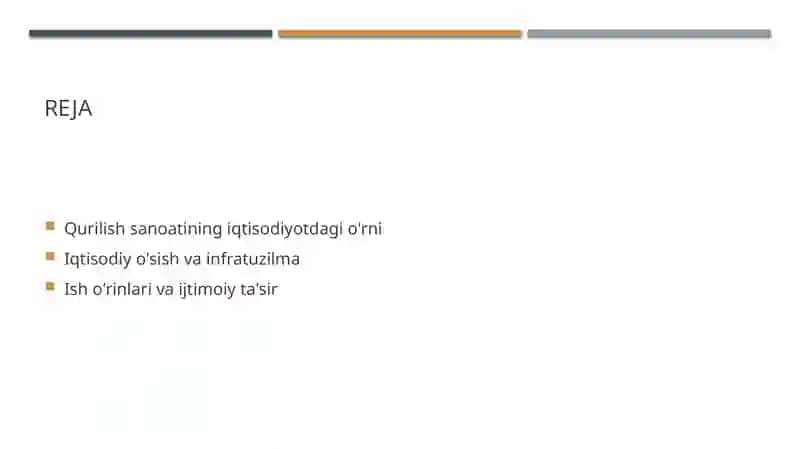 Qurilish milliy iqtisodiyotning muxim tarmog'i 2