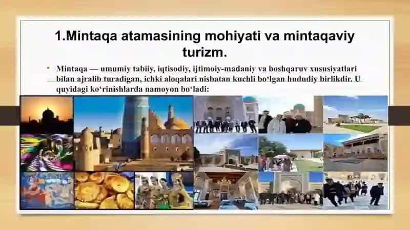 Mintaqaviy Turizm Resurslari Fanining Maqsad va Vazifalari 2