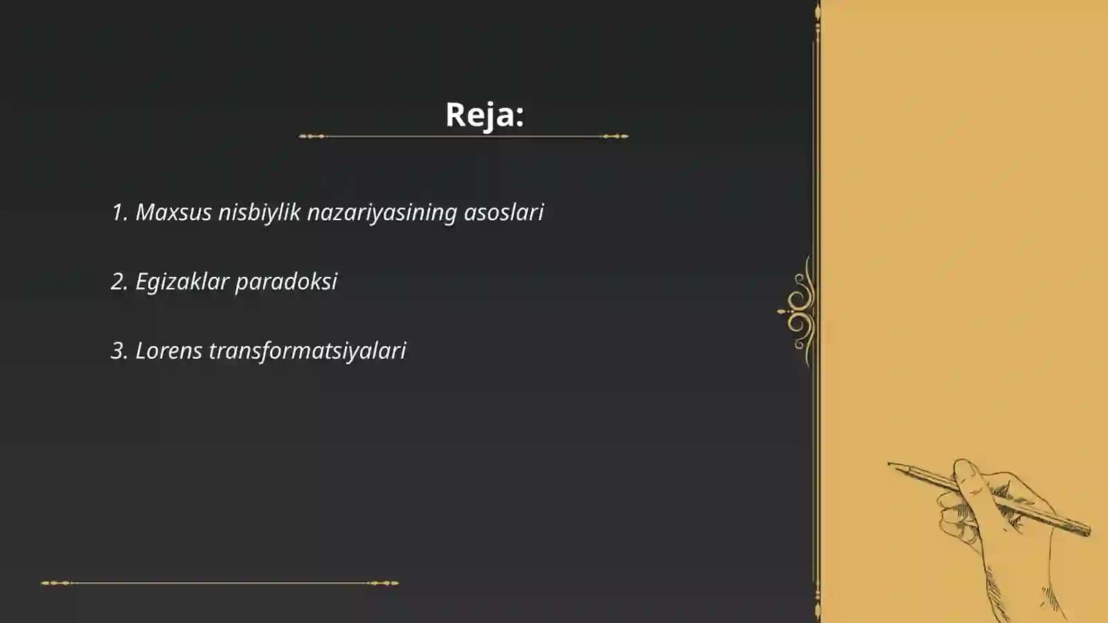 Maxsus nisbiylik nazariyasi 2
