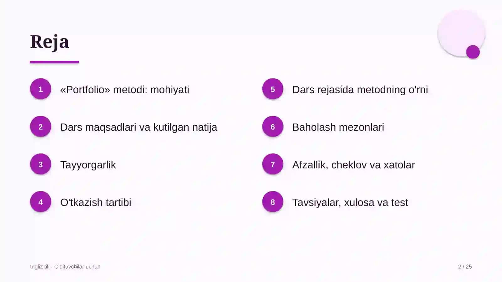 ingliz tili darslarida portfolio metodidan foydalanish 8676 2
