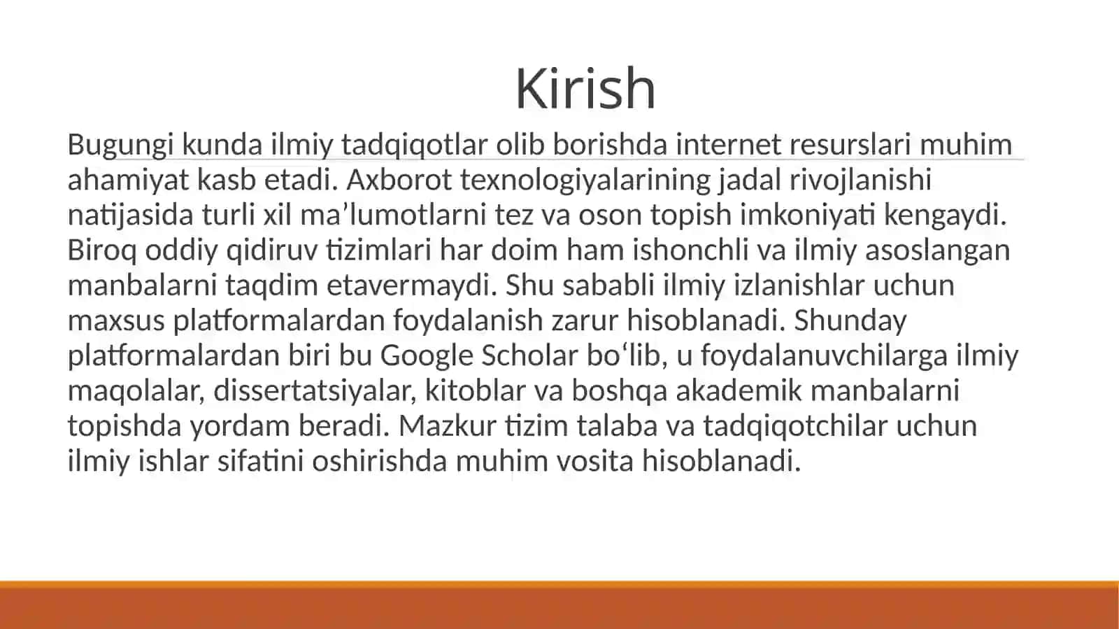 Google Scholardan foydalanish va uning ahamiyati 2
