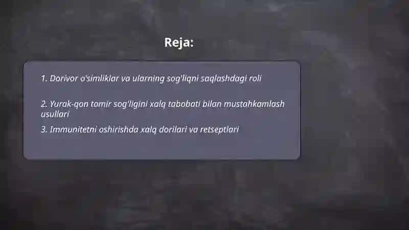 Salomatlikni saqlashda xalq tabobatidan foydalanish yo‘llari 2