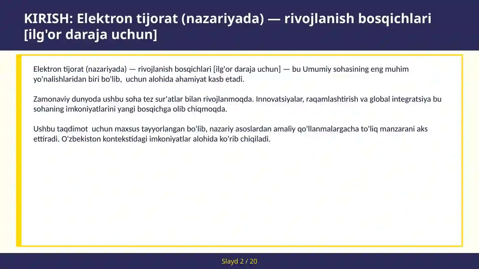 Elektron tijorat (nazariyada) — rivojlanish bosqichlari [ilg'or daraja uchun] 2