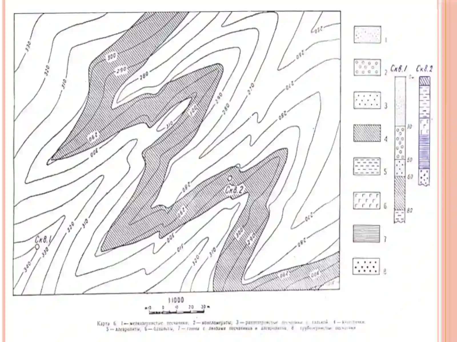 Burgʻu quduqlari ma’lumotlari asosida qatlamlari moddiy tarkibi noma’lum boʻlgan hududning geologik xaritasini yaratish 2