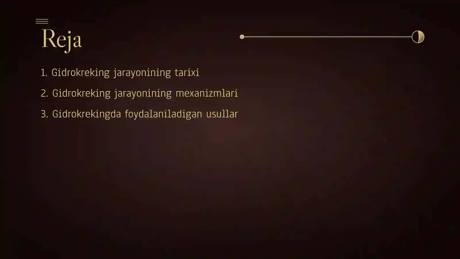 Gidrokreking jarayonini nazariy asoslari 2