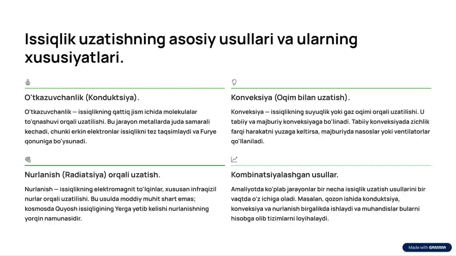 Issiqlik Uzatish Usullari 2