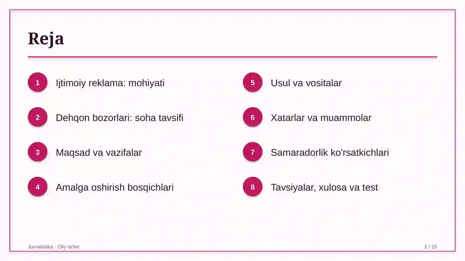 Dehqon bozorlarida ijtimoiy reklama 2
