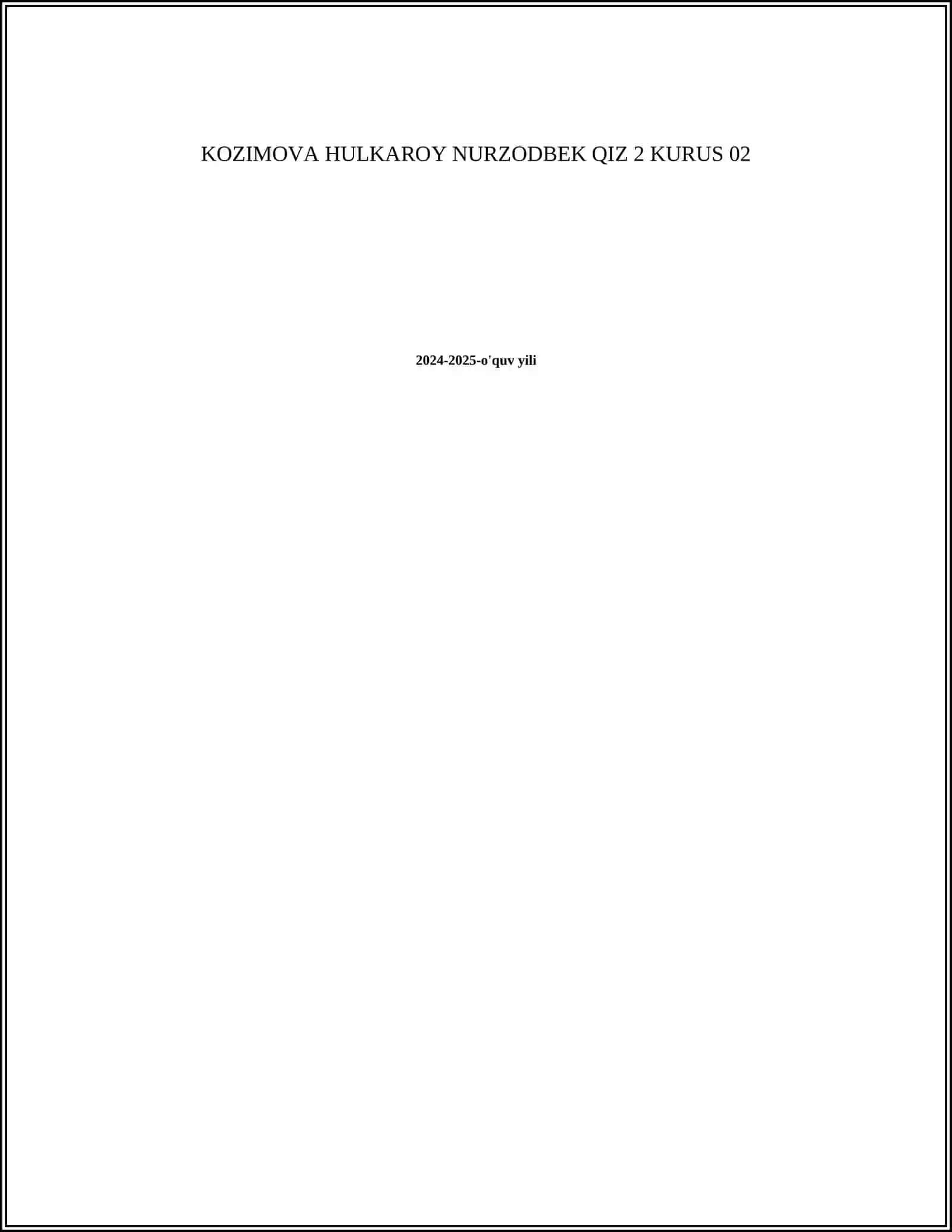 UNIVERSITY OF ECONOMICS AND PEDAGOGY IQTISOD 2