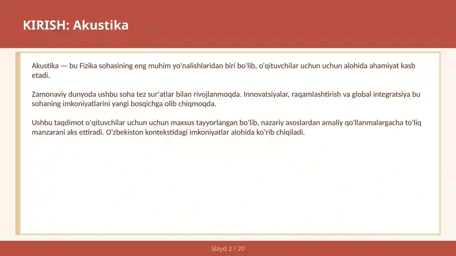 Akustika 2