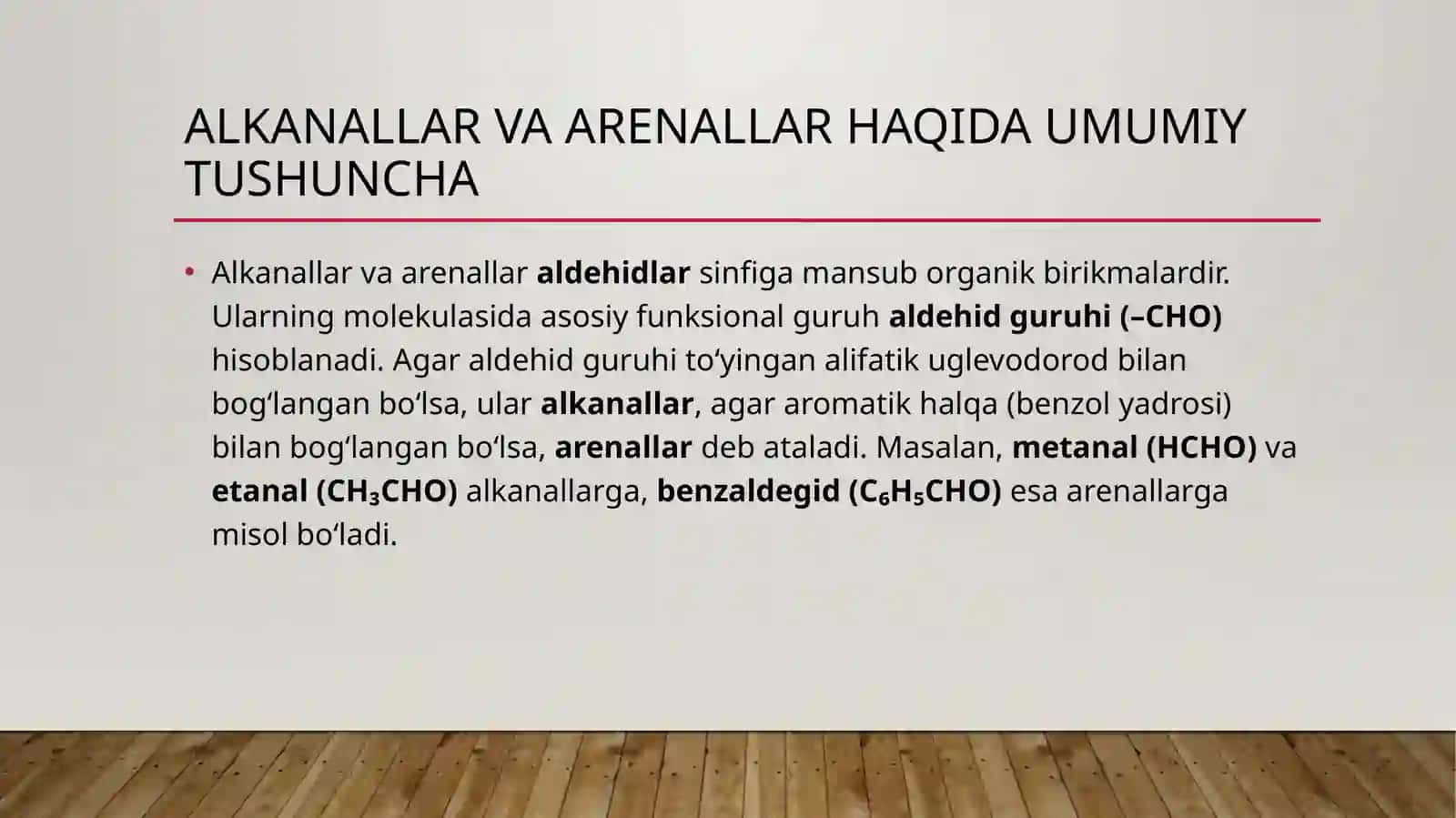 Alkanallar va arenallar 2