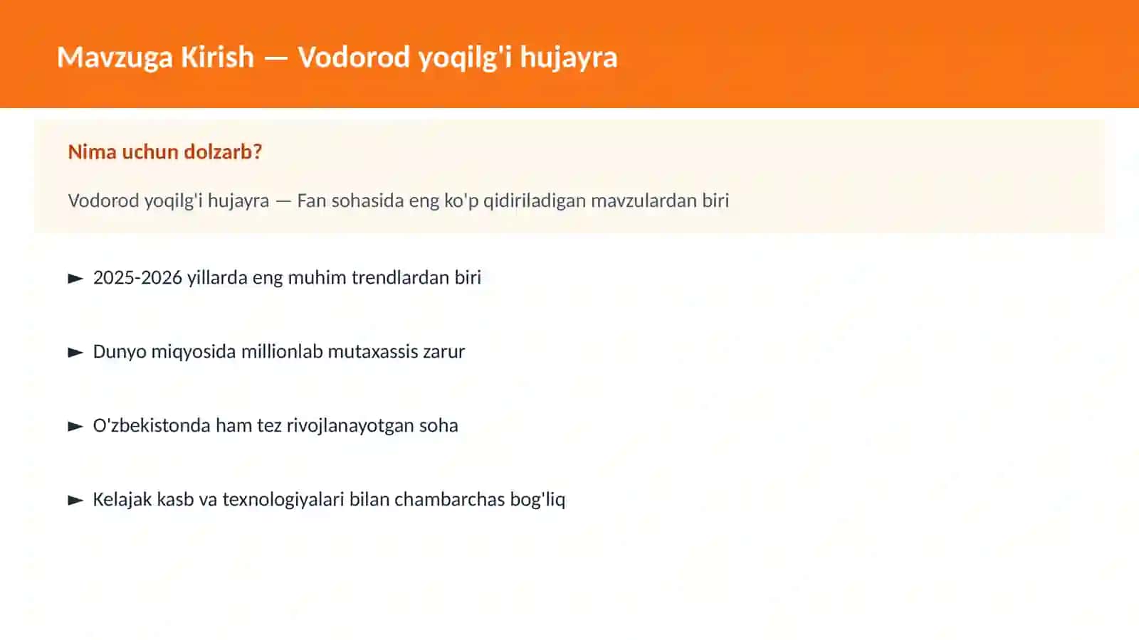 Vodorod yoqilg'i hujayra 2