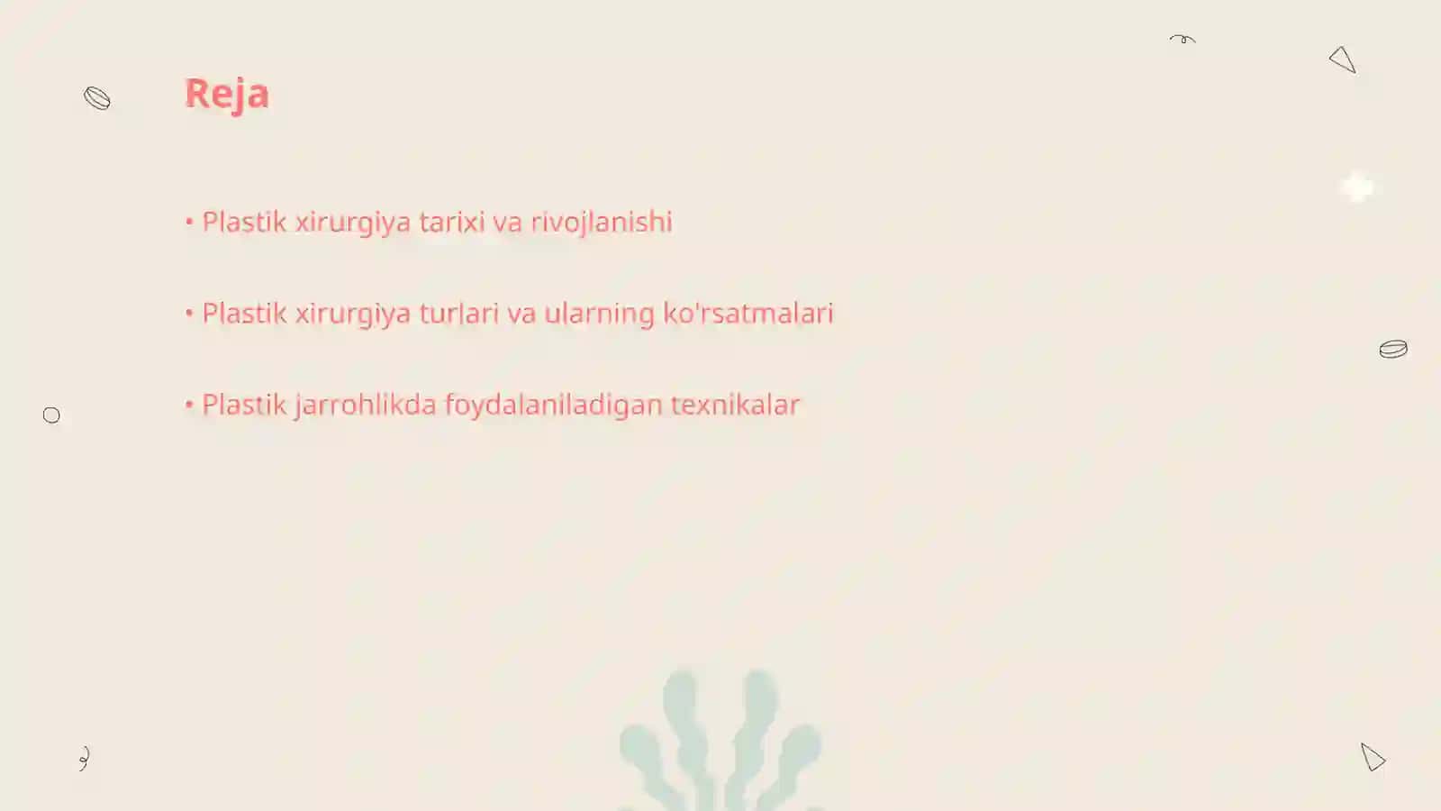 Plastik xirurgiya asoslari 2