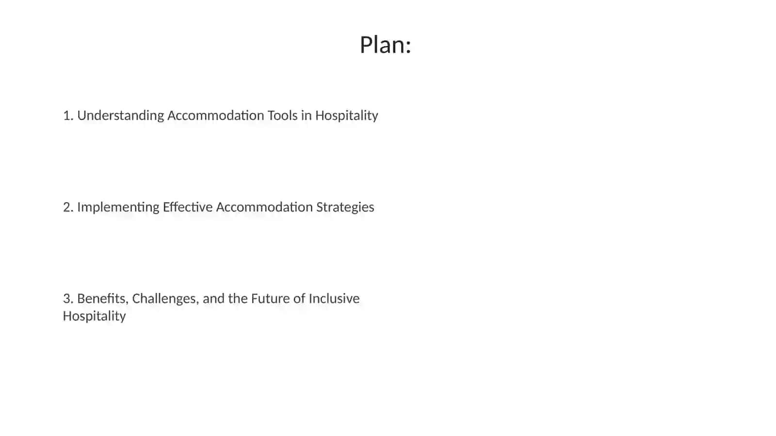 Accommodation Tools in the Hospitality Industry 2