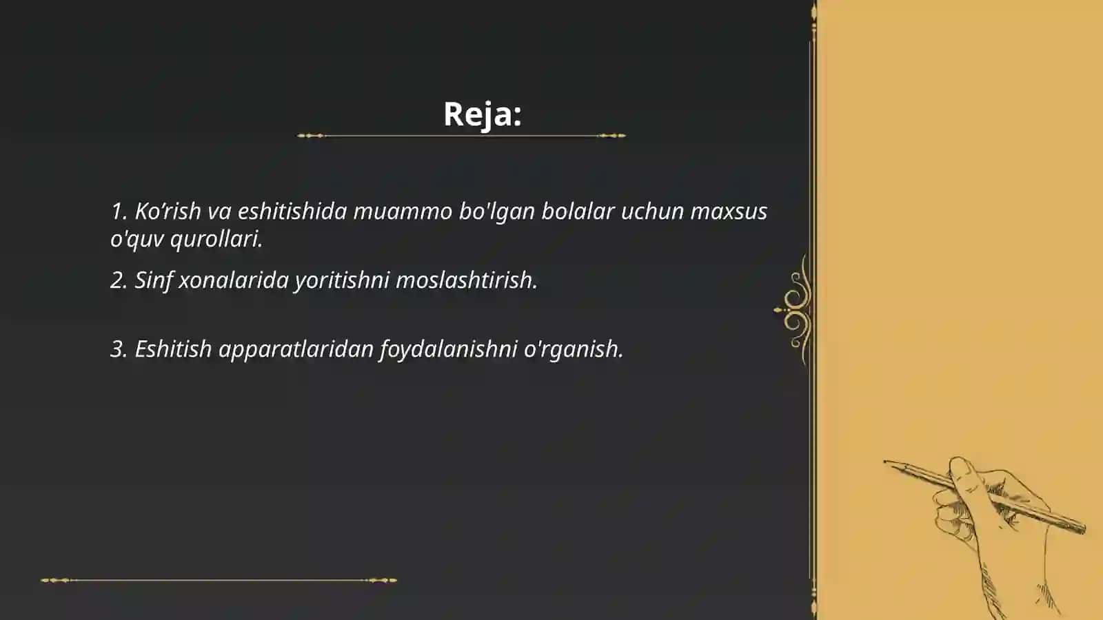 Muommosi bo’lhan bolalar inklyuziv ta’limida sinf xonalari va dars jarayonini moslashtirish 2