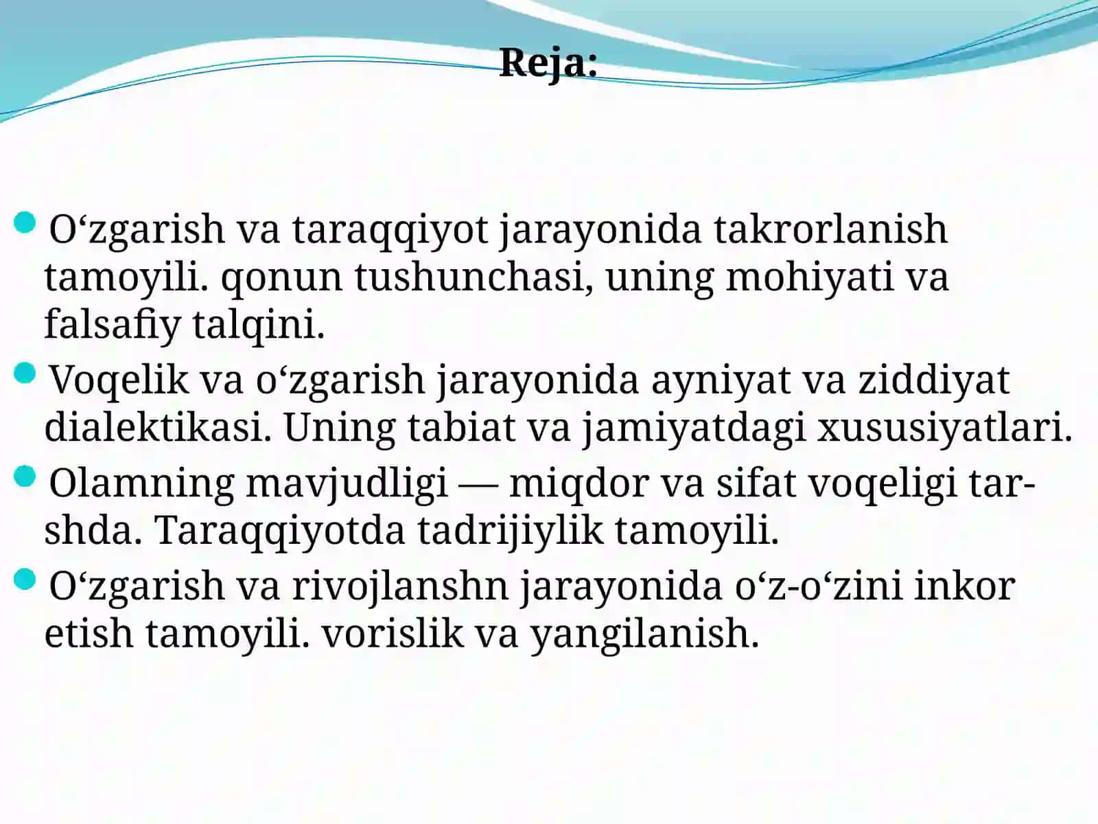 Rivojlanish nazariyasi 2
