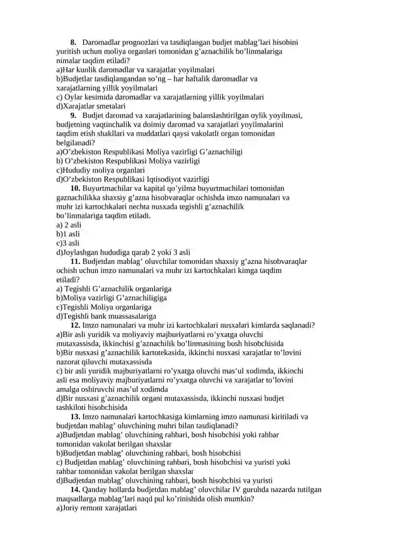 Davlat budjetiga yuridik va jismoniy shaxslar tomonidan to'lanadigan soliqlar 2