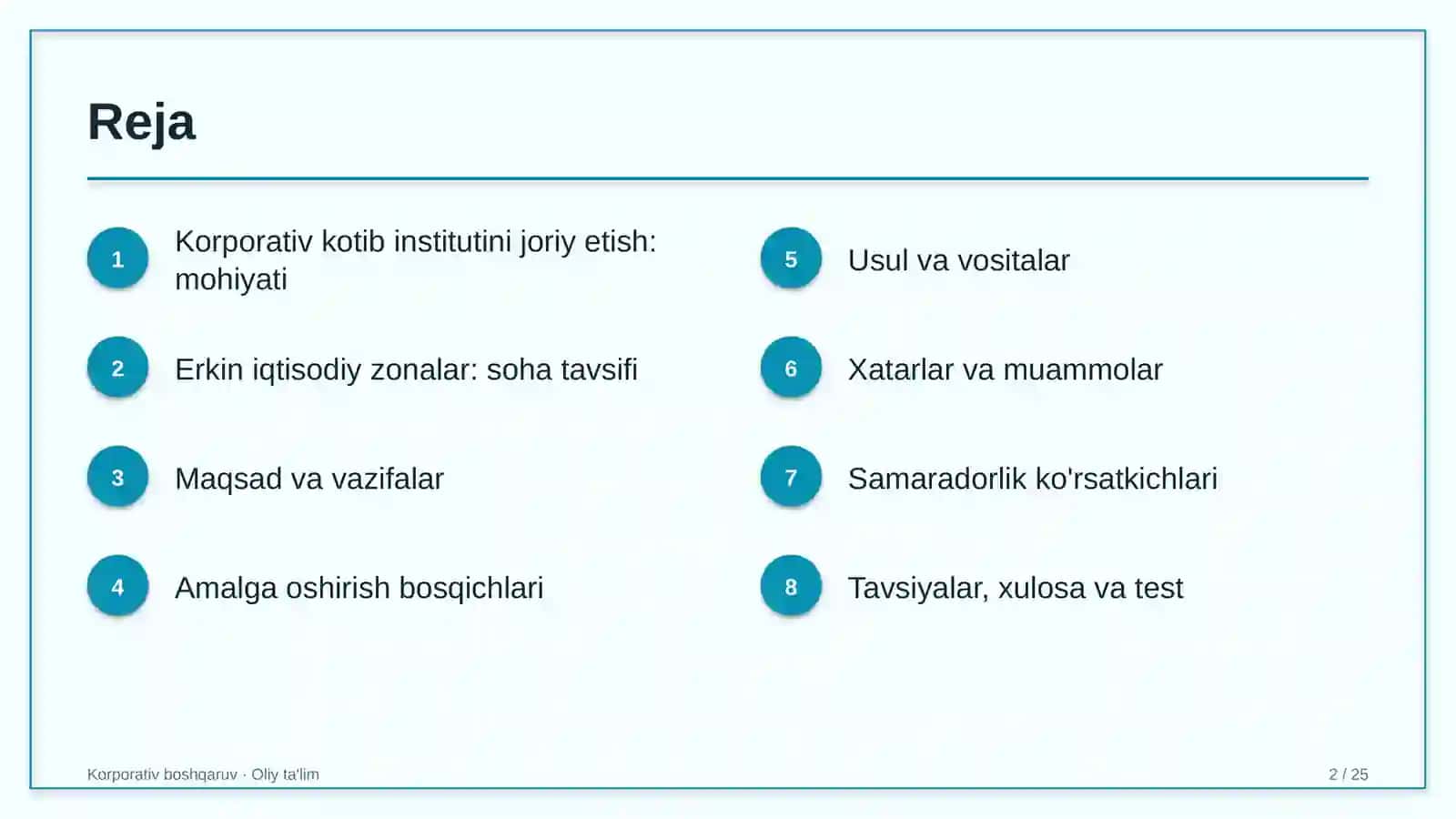 erkin iqtisodiy zonalarda korporativ kotib institutini joriy etish 1113 2