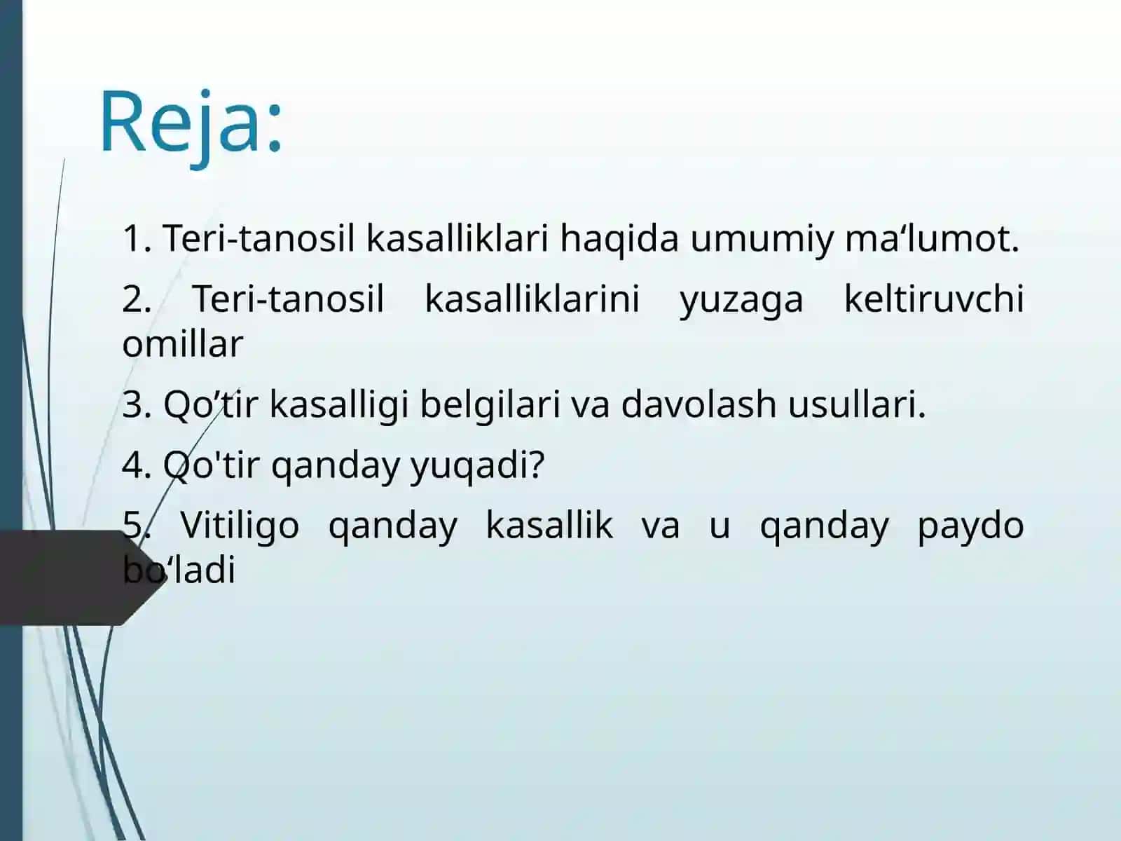 Teri kasalliklari haqida umumiy ma'lumot 2