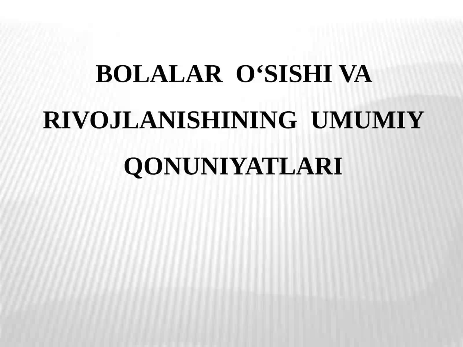YOSH FIZIOLOGIYASI VA GIGIENA 2