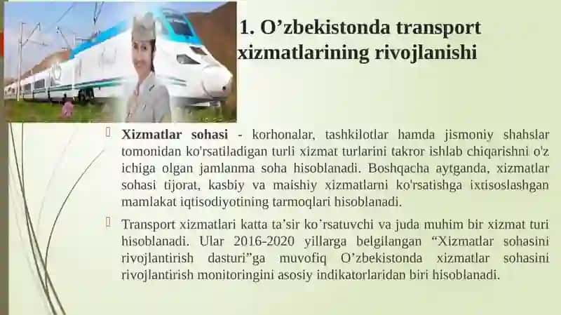 Turistlarga temir yo’l  transportida xizmat ko‘rsatish 2