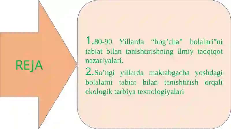 Ekologik ta'lim rivojlantirish Konsepsiyasi 2