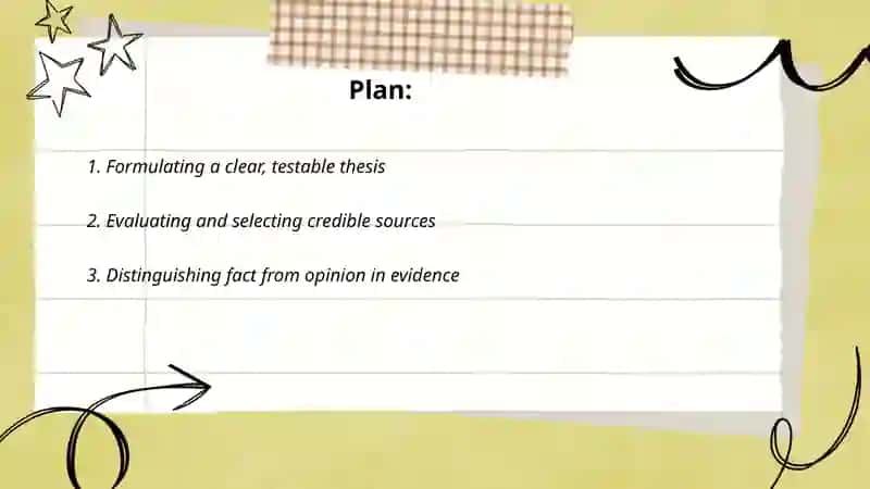 Critical thinking when writing 2