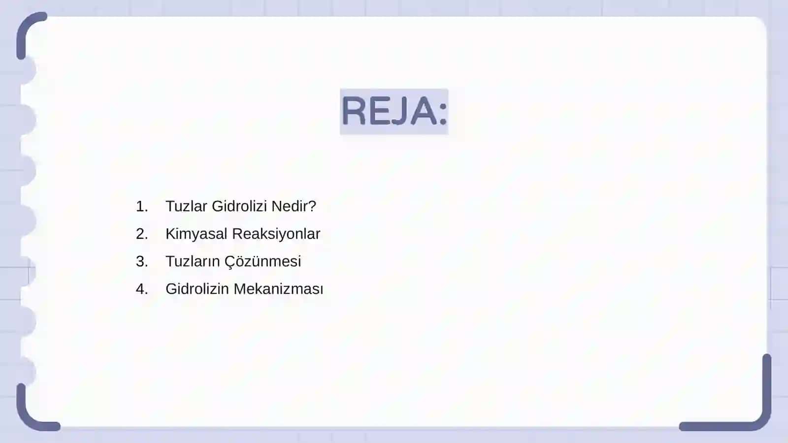Tuzlar gidrolizi 2