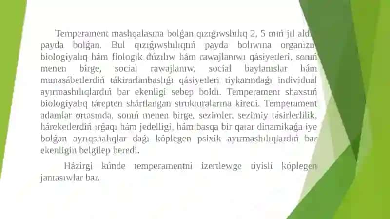 temperament óz betinshe 2