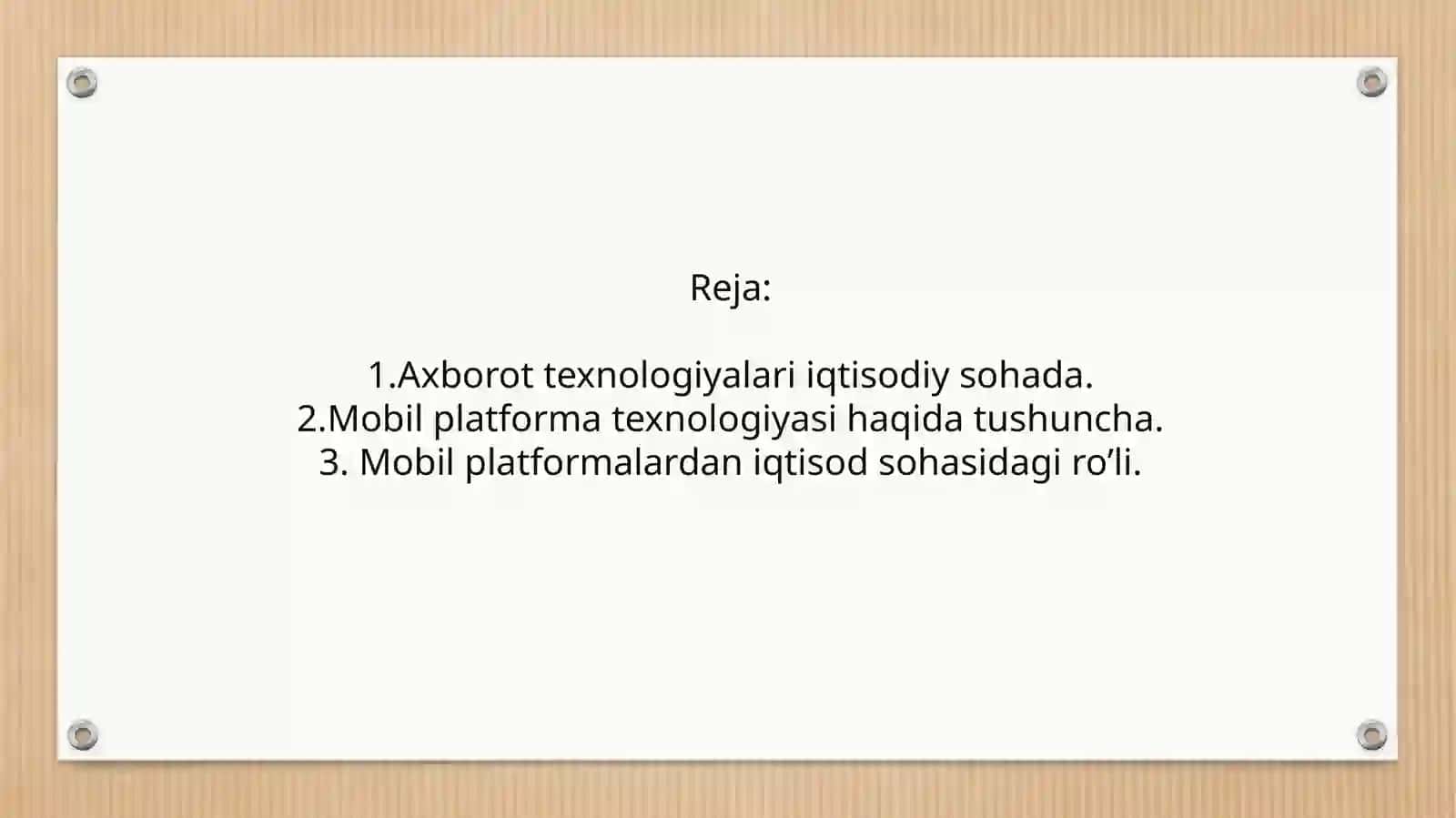 Axborottizimlaridamobilplatformatexnologiyasi 2
